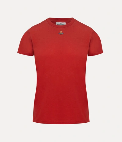 Shop Vivienne Westwood Orb Peru' T-shirt In Red