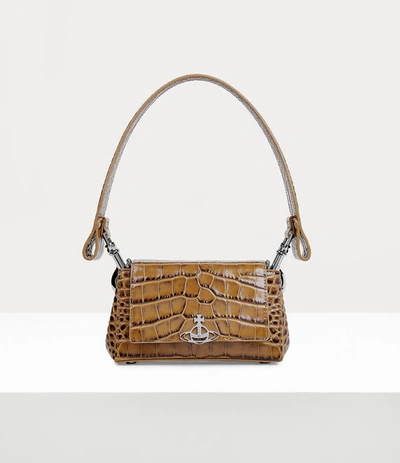 Shop Vivienne Westwood Hazel Small Handbag In Tan
