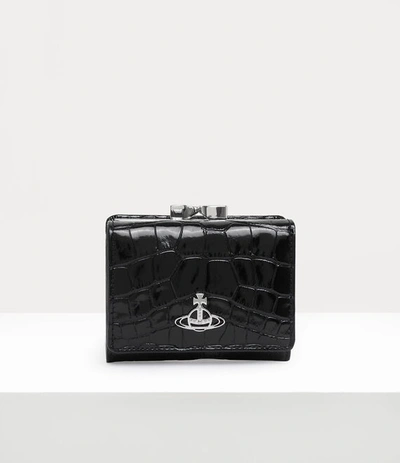 Shop Vivienne Westwood Small Frame Wallet In Black