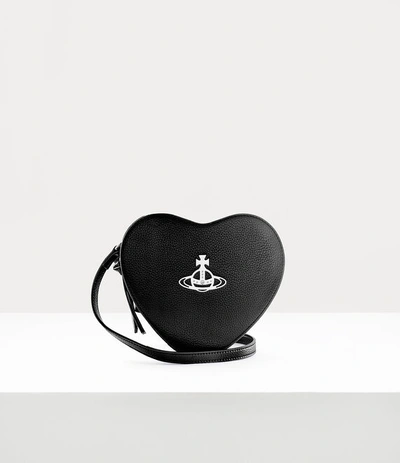 Shop Vivienne Westwood Louise Heart Crossbody In Black
