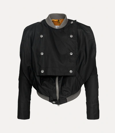 Shop Vivienne Westwood Db Pourpoint Bomber In Black