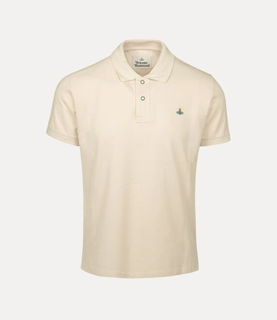Shop Vivienne Westwood Classic Polo In Cream