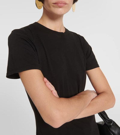 Nili Lotan Lana Supima Cotton-jersey T-shirt In Black