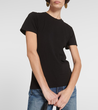 Nili Lotan Lana Supima Cotton-jersey T-shirt In Black