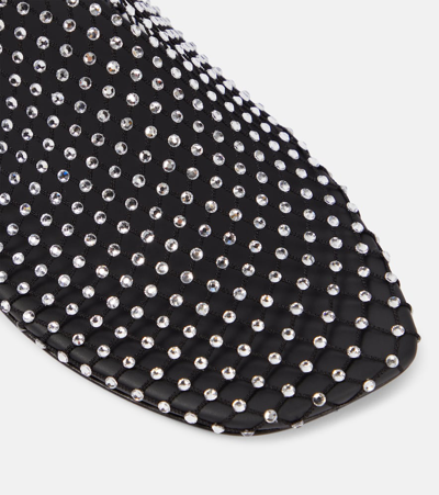 Christopher Esber Mesh Ballerina Flats With Micro Crystals Women In Black