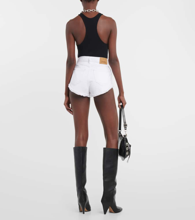 Isabel Marant Eneidao Cotton And Hemp Shorts In White