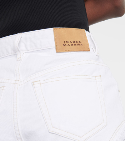 Isabel Marant Eneidao Cotton And Hemp Shorts In White
