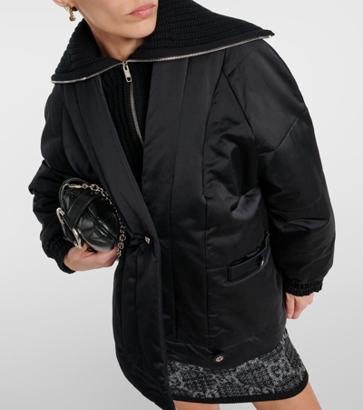 Shop Gucci Oversized Bomber Jacket In Black