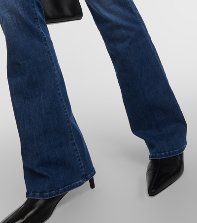 7 For All Mankind Mid-rise Bootcut Jeans In Blue