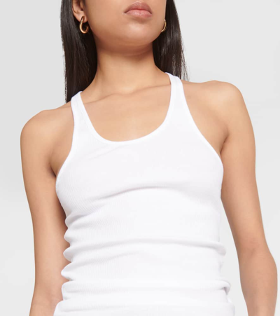 Isabel Marant Tenesy Racerback Cotton Top In White