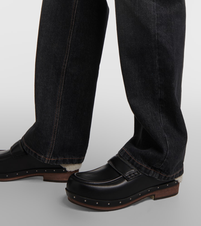 Brunello Cucinelli Straight Leg Jeans In Blue
