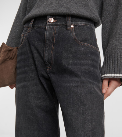 Brunello Cucinelli Straight Leg Jeans In Blue
