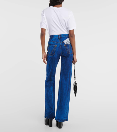 Vivienne Westwood Ray Denim High Waist Flared Wide Jeans In Blue
