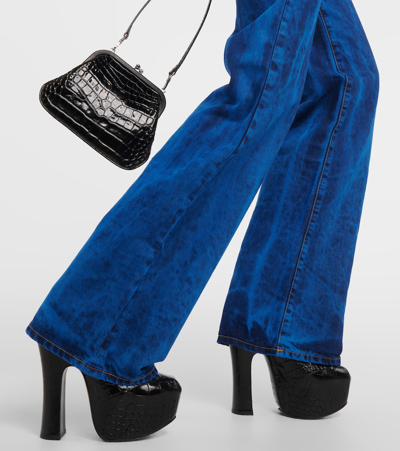 Vivienne Westwood Ray Denim High Waist Flared Wide Jeans In Blue