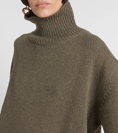 Shop Nili Lotan Omaira Wool Sweater In Green