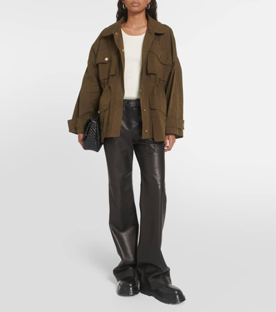 Dorothee Schumacher Sleek Statement Leather Straight Pants In Black