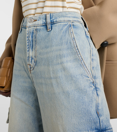 7 For All Mankind Scout Cargo Jeans In Blue