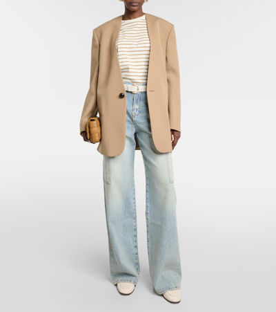 7 For All Mankind Scout Cargo Jeans In Blue