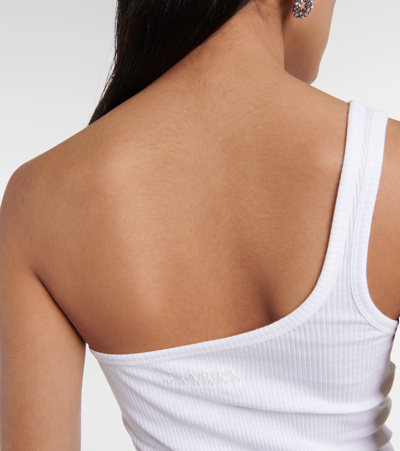 Shop Isabel Marant One-shoulder Cotton Tank Top In White