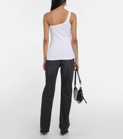 Shop Isabel Marant One-shoulder Cotton Tank Top In White