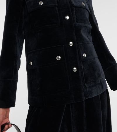 Shop Proenza Schouler White Label Stella Chenille Jacket In Black