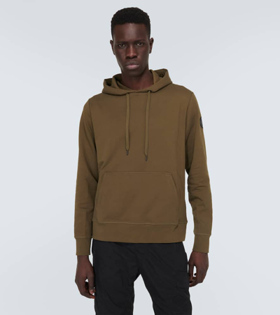 Shop Canada Goose Huron Cotton Hoodie In Green