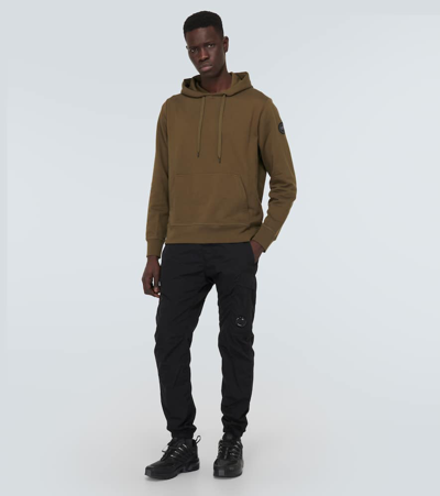 Shop Canada Goose Huron Cotton Hoodie In Green