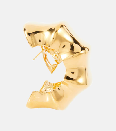 Shop Khaite Julius Medium 18kt Gold-plated Brass Earrings