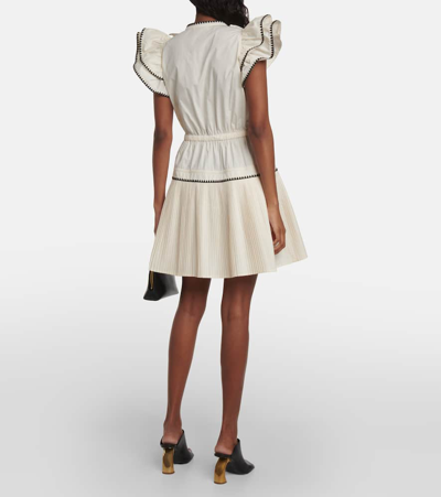 Shop Ulla Johnson Athene Ruffle-trimmed Cotton Minidress In White