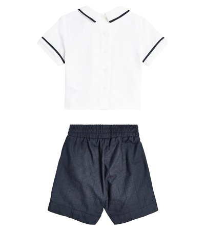 Monnalisa Set Aus Hemd Und Hose In Blue