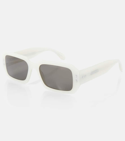 Shop Isabel Marant Rectangular Sunglasses In Brown