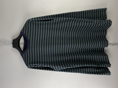 Pre-owned Folk Cotton Striped Sweatshirt Jumper In Green