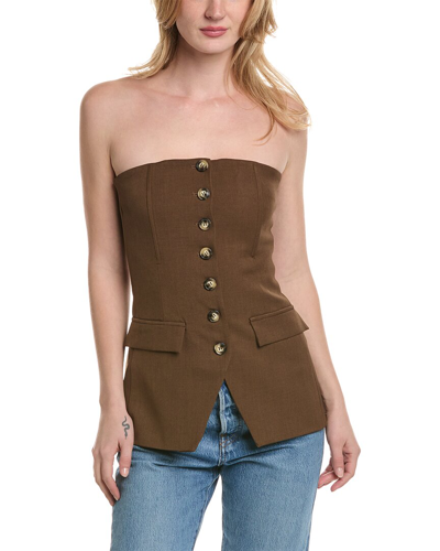 Shop Luxe Always Strapless Top In Brown