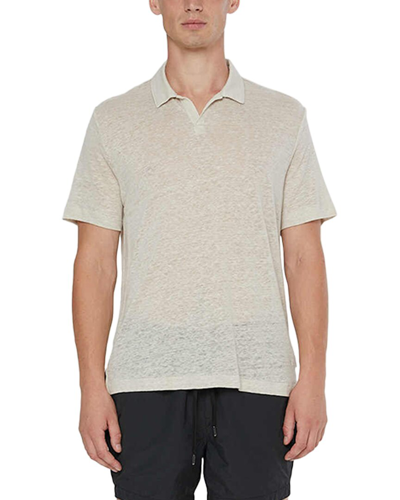 Shop Onia Shaun Linen Polo Shirt