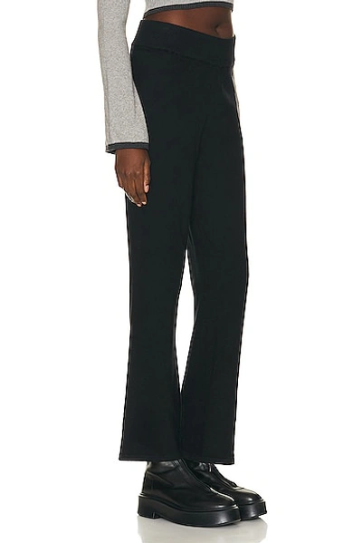 Shop Year Of Ours Sweater Wide Leg Pant In Black