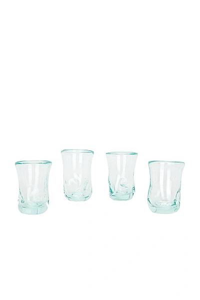 Shop Completedworks Tiny Glasses Set Of 4 In Clear