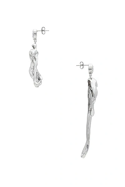 Shop Completedworks Drop Earrings In Recycled Silver