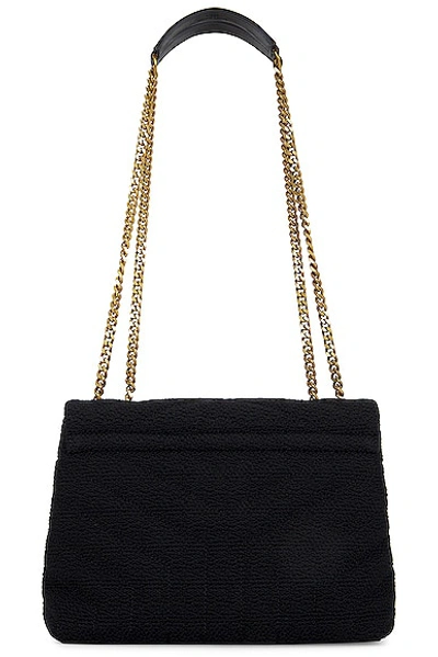 Shop Saint Laurent Small Loulou Chain Bag In Noir