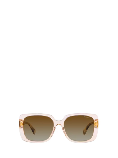 Shop Ralph By Ralph Lauren Eyewear Rectangular Frame Sunglasses In Brown