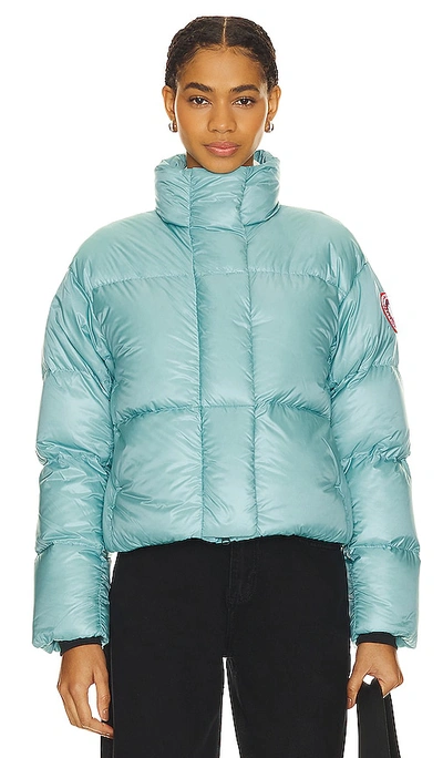 Shop Canada Goose Cypress Cropped Puffer In Boulevard Blue
