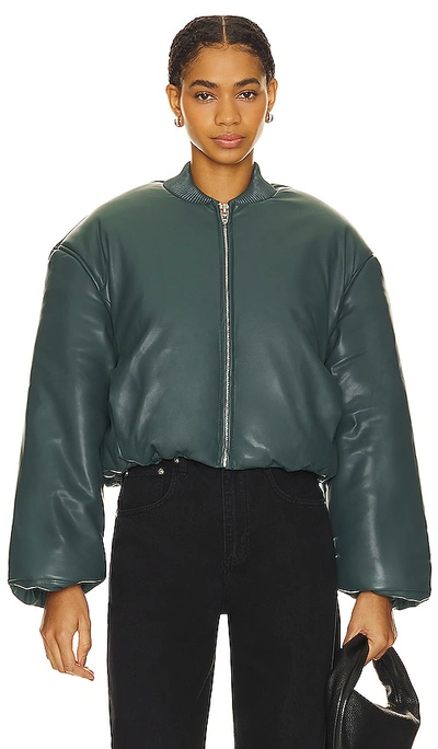 Shop Blanknyc Faux Leather Jacket In Teal