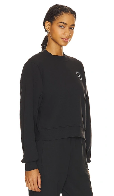 Shop Adidas By Stella Mccartney Regular Sportswear Sweatshirt In Black