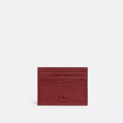 Shop Coach Card Case In Ruby Red
