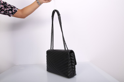 Shop Tory Burch Kira Quilted Bag In Black