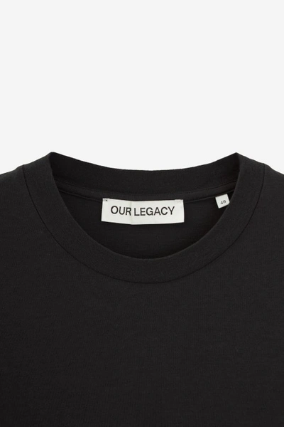 Shop Our Legacy Hover T-shirt In Black Cotton