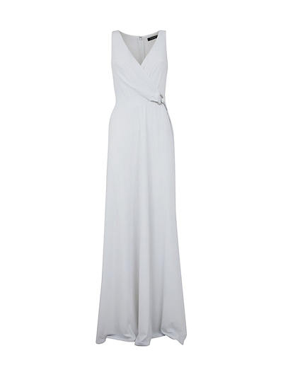 Shop Ralph Lauren Holidab Sleeveless Gown In White