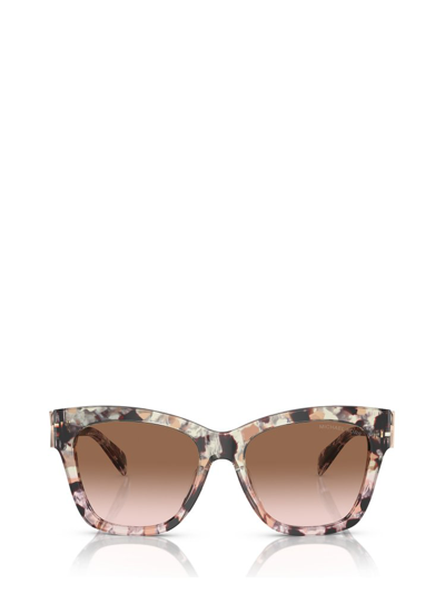 Shop Michael Kors Eyewear Empire Square Frame Sunglasses In Multi