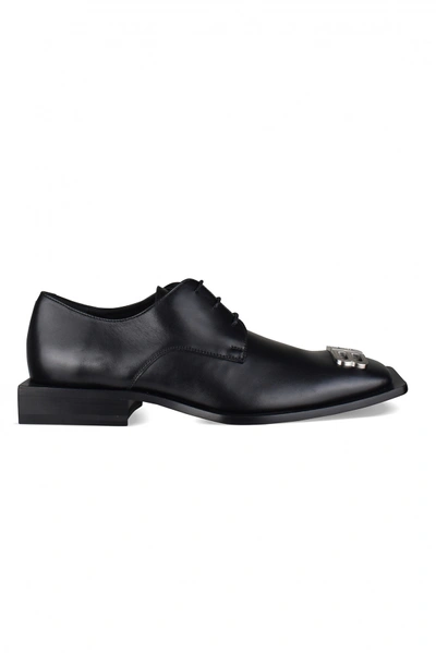 Balenciaga Logo-embossed Leather Derby Shoes