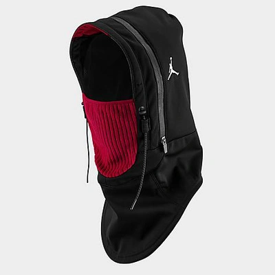 Shop Nike Jordan Convertible Hood In Black/cardinal Red/sail