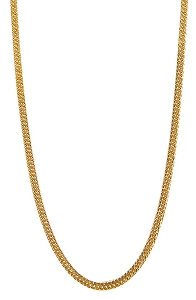 Argento Vivo Flat Cable Chain Necklace In Gold